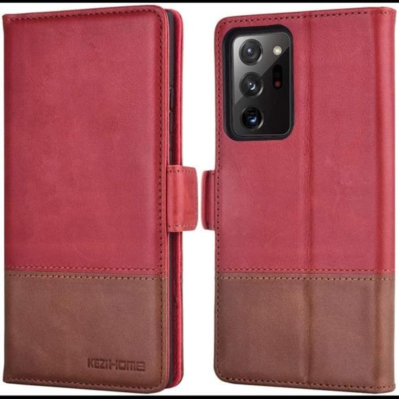 Fathers Day Gifts For Galaxy Note 20 Ultra Leather Wallet Case Credit Card Slot - Picture 3 of 7